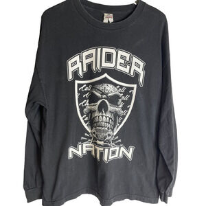 Vintage Football Raider Nation AC DC Cali T shirt